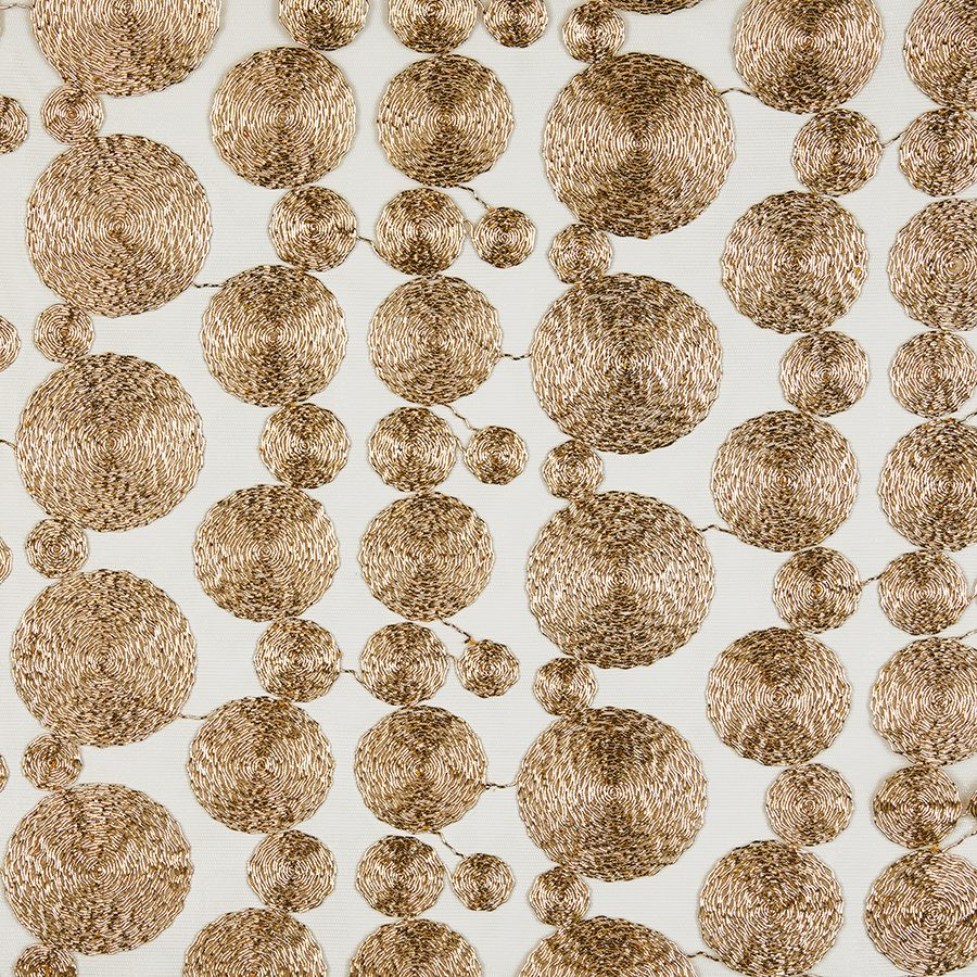 Specialty Concentric Gold tablecloth